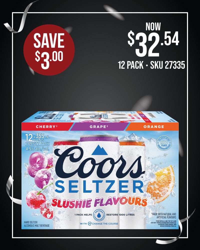 Coors Seltzer Slushie Variety Pack 12 Pack Cans